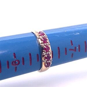 Natural Ruby and Diamond Ring size 8